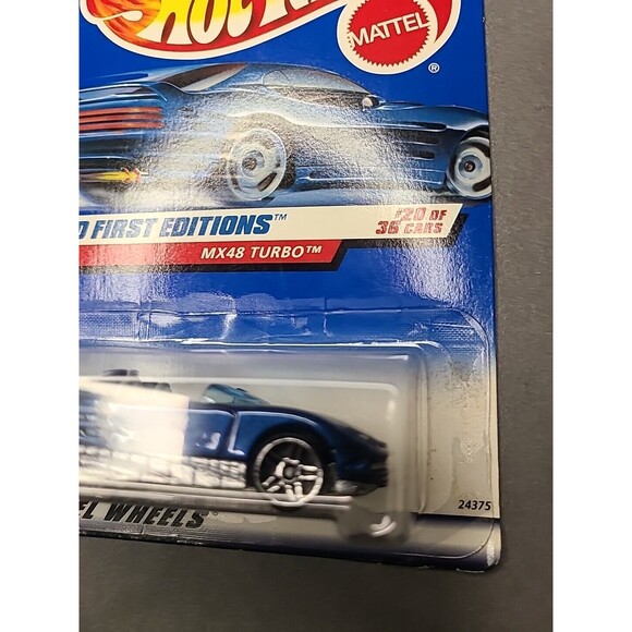 Vintage NOS NEW 2000 Hot Wheels #080 MX48 Turbo First Editions 20 of 36 PR5 - Picture 3 of 5